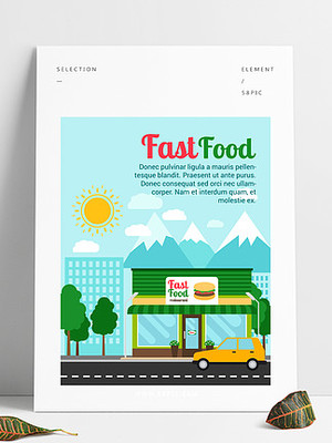 餐館廣告產品發布圖片免費下載